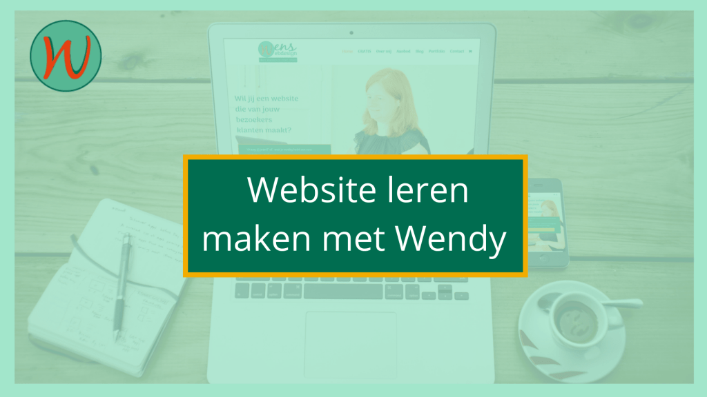 website leren maken met wendy