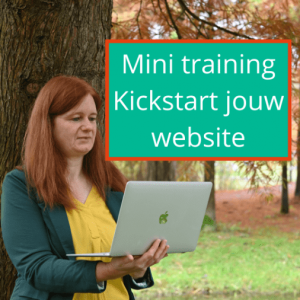 Mini-training Kickstart jouwe website
