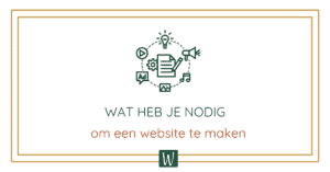 Wat heb je nodig?