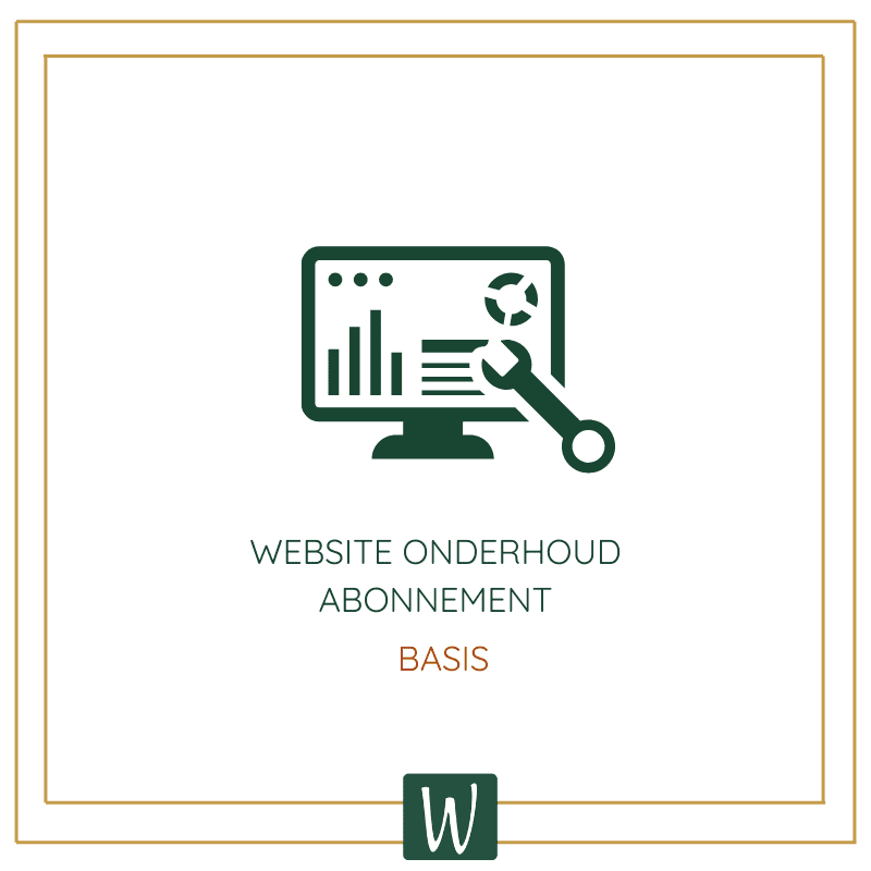 website onderhoud basis abonnement