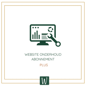 website onderhoud plus abonnement